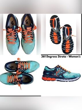 361 DEGREES STRATA WOMENS RUNNING SHOES.‎ SIZE 10.5   1203561B446
